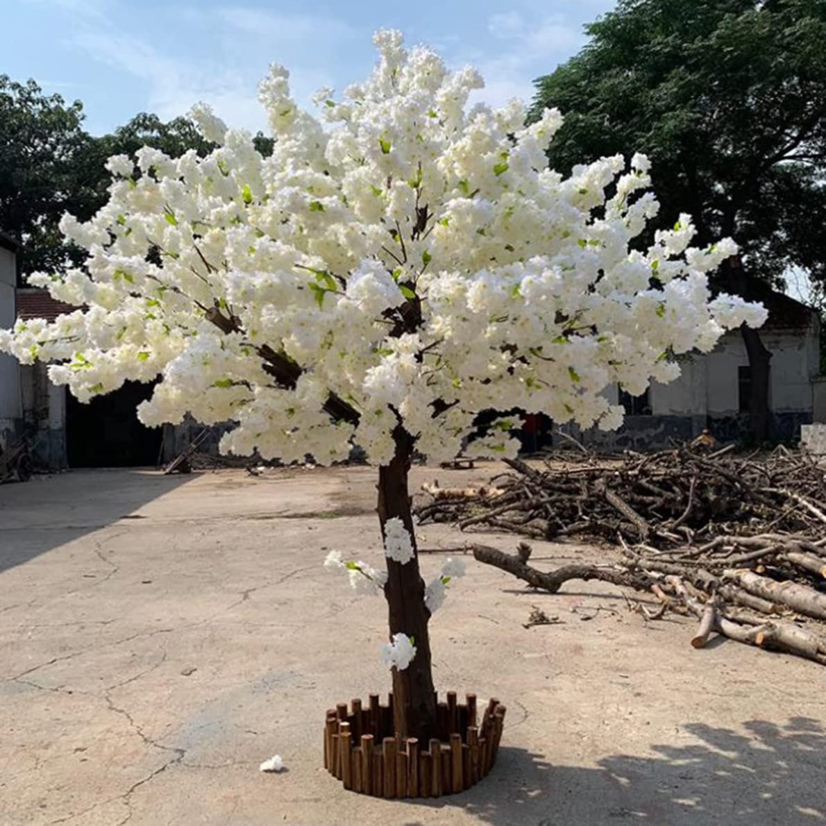 Árbol de cerezo artificial para decoración de interiores y exteriores