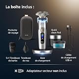 Philips Rasoir i9000 Prestige Ultra, rasoir électrique 100% étanche, technologie Skin IQ Pro, système Triple Lift & Cut, lames de précision NanoTech rotatives 360, 5 modes de rasage, XP9404/38 - 8