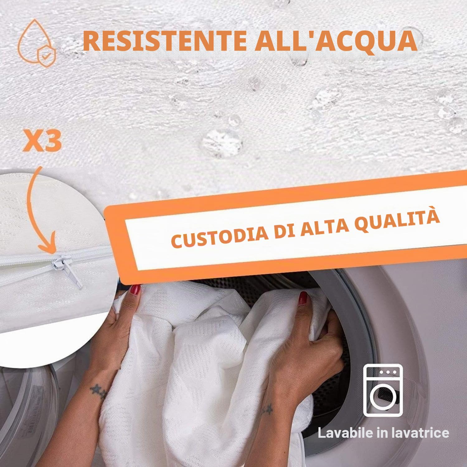 Max Bamboo- Materasso lettino da viaggio 120 x 60 cm per il comfort dei bambini,pieghevole e portatile-rivestimento impermeabile in cotone di bambù-Materasso da pavimento per bambini-OEKO-TEX.