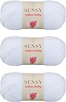 Vista 32 de Sensy Softee Hilo para Bebé, 3.5 oz, 275 yardas, Gauge 3 Light (Almendra)