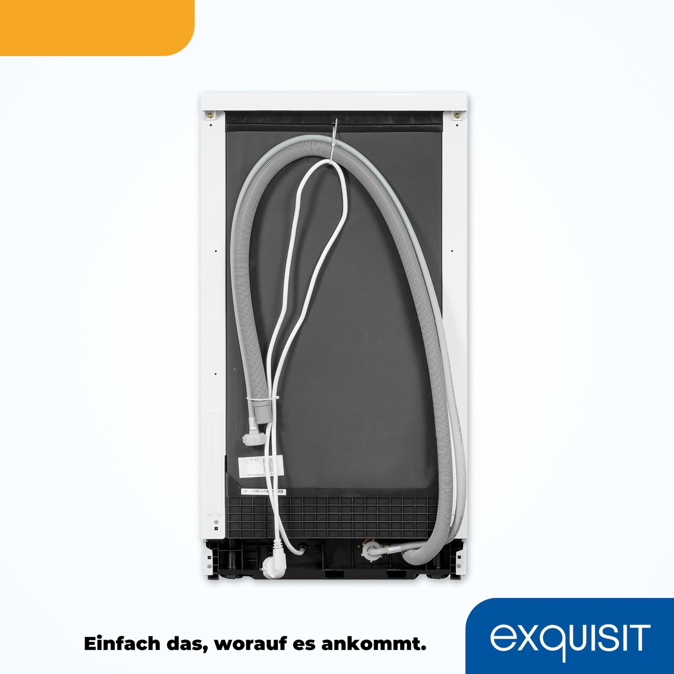 Exquisit Geschirrspüler GSP9109-030E weiss 45 cm unterbaufähig freistehend 9 Maßgedecke LED