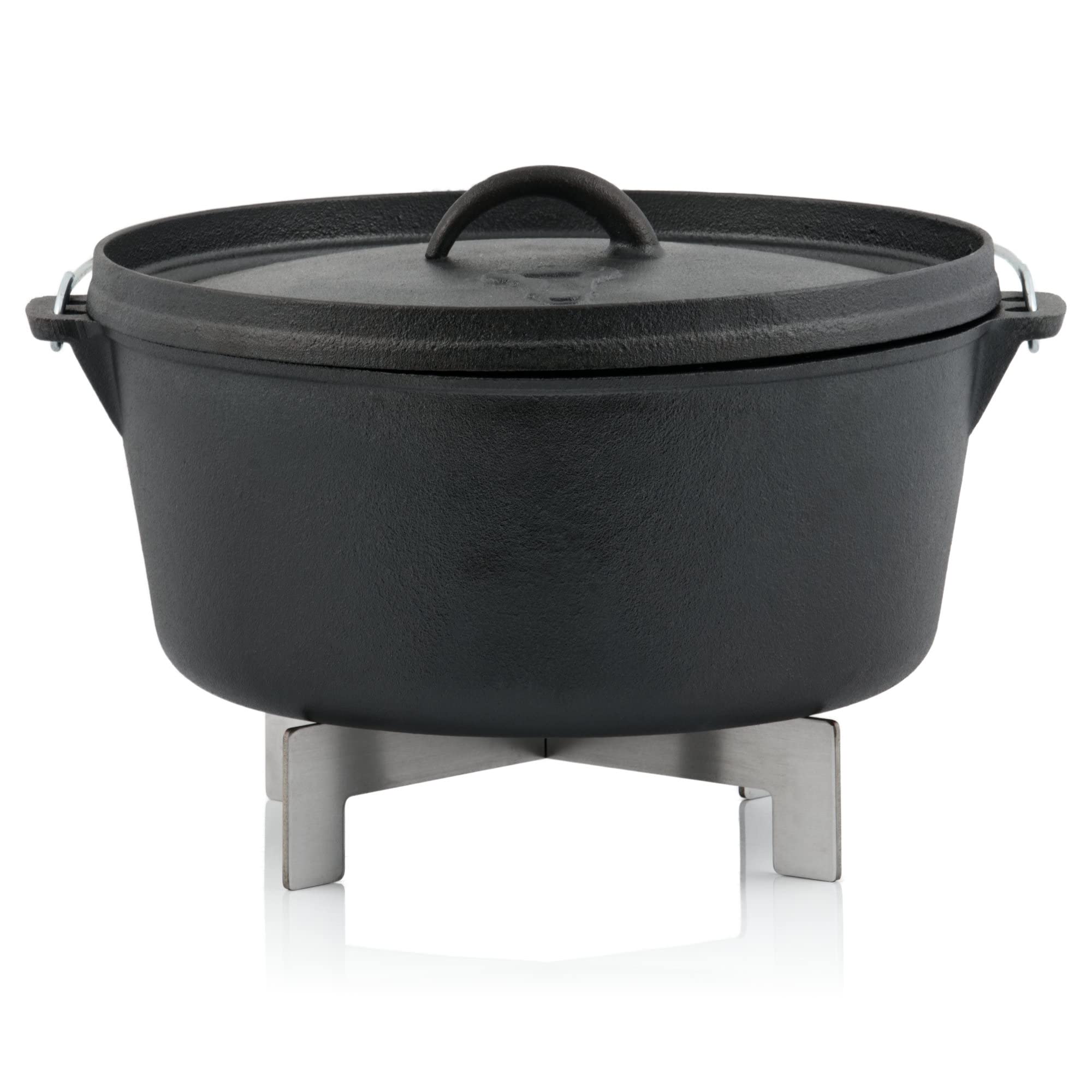 Set Accessori Forno Olandese BBQ Toro - 8 Pezzi Per Cottura E Manutenzione - Ideale Per Barbecue - Foto 8