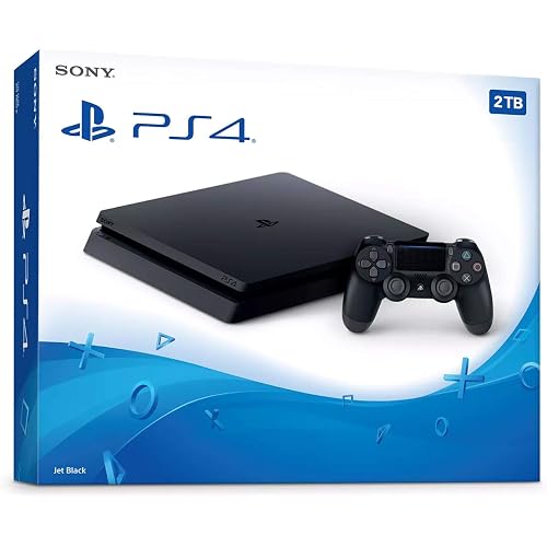 PS 4 Slim Seyted Upgraded 2TB Console with Wireless Controller, Jet Black [Video Game] [Video Game] [Video Game] [Video Game] [Video Game] [Video Game] [Video Game] [Video Game] [Video Game] [video game]