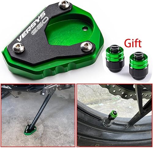 Miniatura 4 de Para Kawasaki para Versys650 para VERSYS 650 2011-2022 Placa de extensión de soporte lateral de motocicleta para aumentar la placa de extensión,