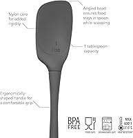 Vista 2 de Tovolo Flex-Core - Espátula de silicona multiuso, cuchara profunda, Carbón