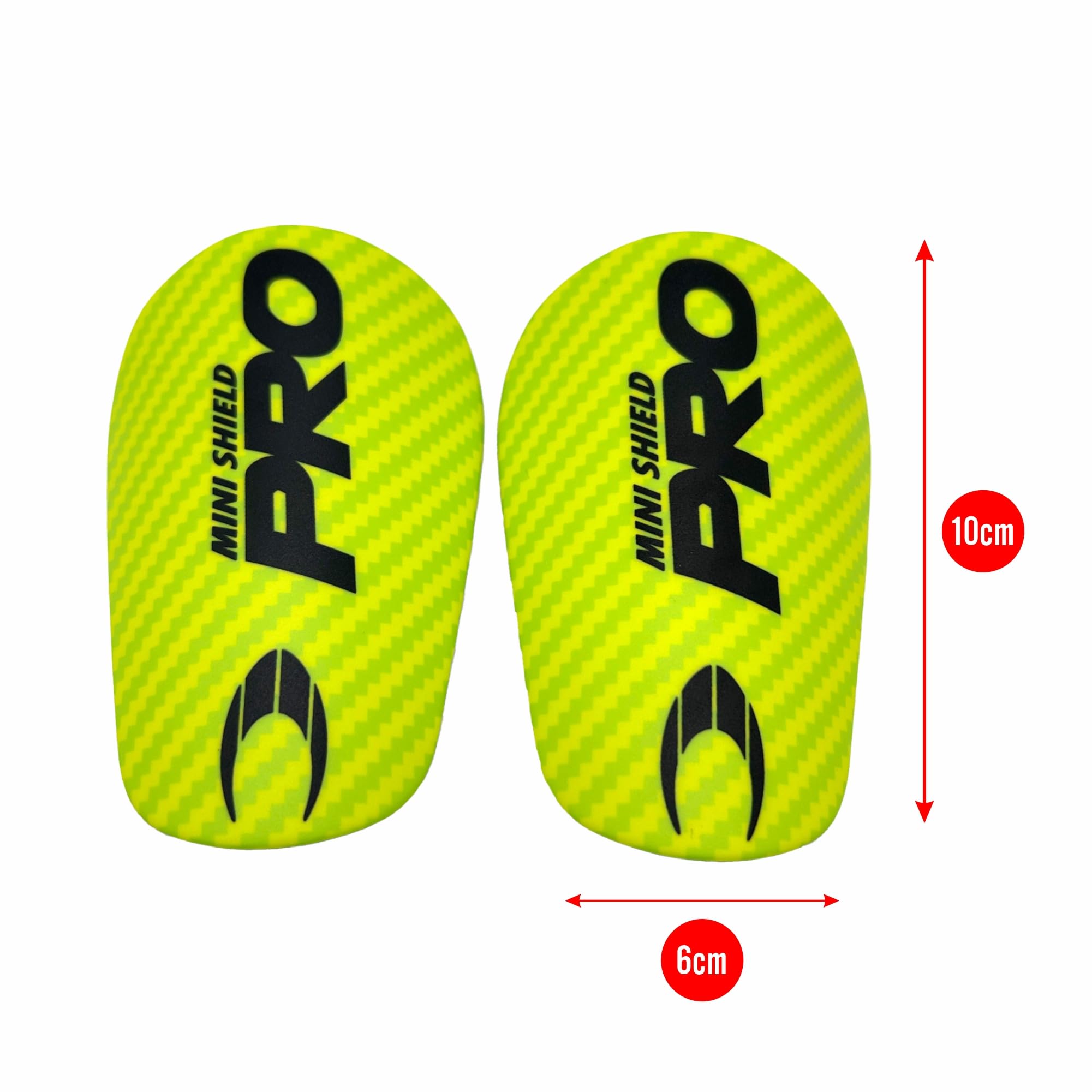 HO Soccer Mini Espinilleras Lime, Unisex, Talla Única