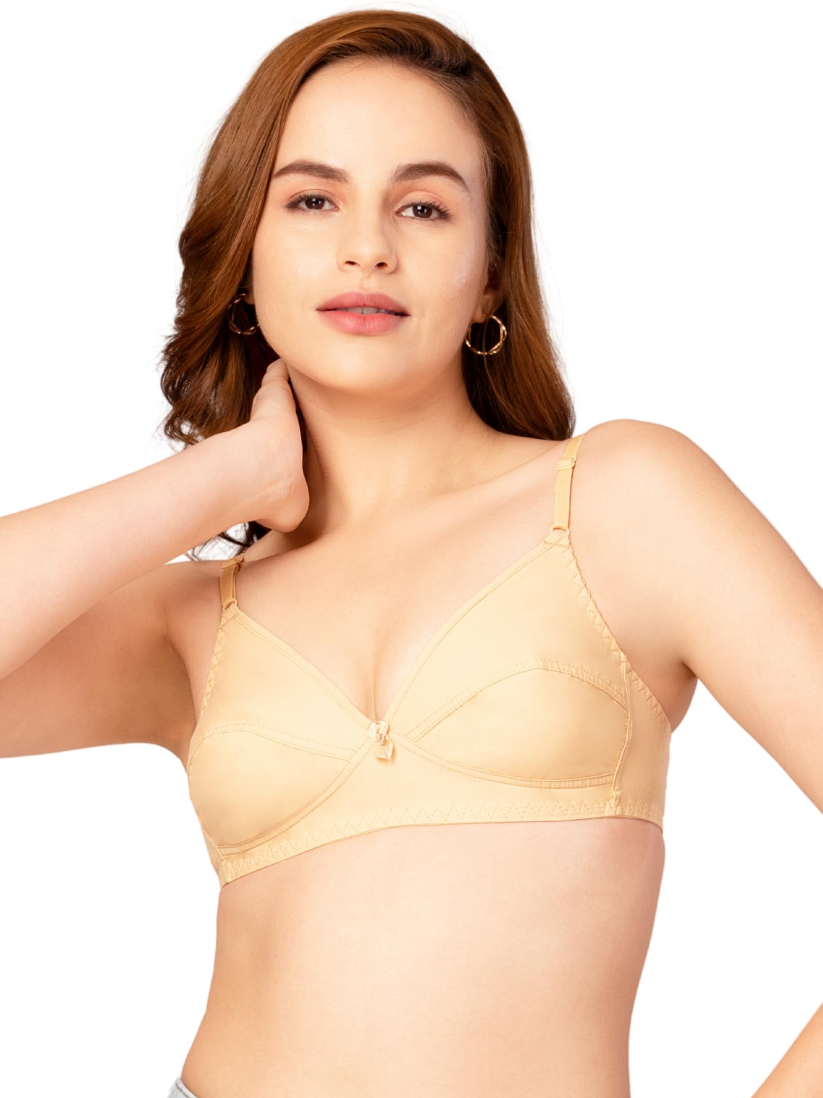 daisy dee Women's Cotton Non Padded Wirefree Full Coverage Bra - NARTHE-picture-40