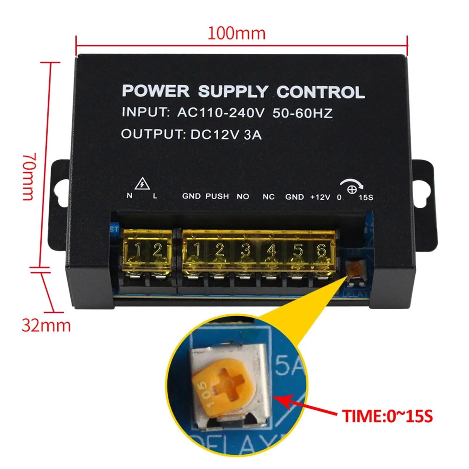 Kit de control acceso puerta, controlador con teclado RFID Wifi Tuya, cerraduras magnéticas eléctricas, desbloqueo por aplicación remota inteligente para Seguridad Eléctrica(Kit2 (Strike Lock))