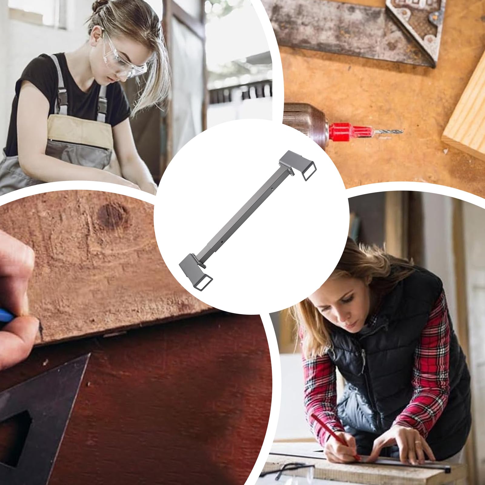 Outil De Traçage Des Montants Espaceur En Acier Inoxydable Pour Mesure | Outils De Charpente Pour Travail Du Bois Pour Mur Toit Plancher Échelle Maison Projets Bricolage Col