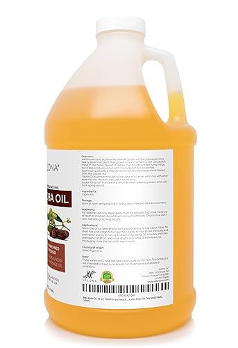 Miniatura 3 de Aceite de jojoba - 64 onzas  100% puro y natural  dorado, sin refinar, prensado en frío, sin hexano  Hidratante para rostro, cabello, cuerpo,