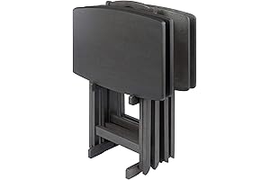 Winsome Dorian Extra Large TV Tray, Sturdy, Aesthetically Enhanced, Oyster Gray or Brown Base