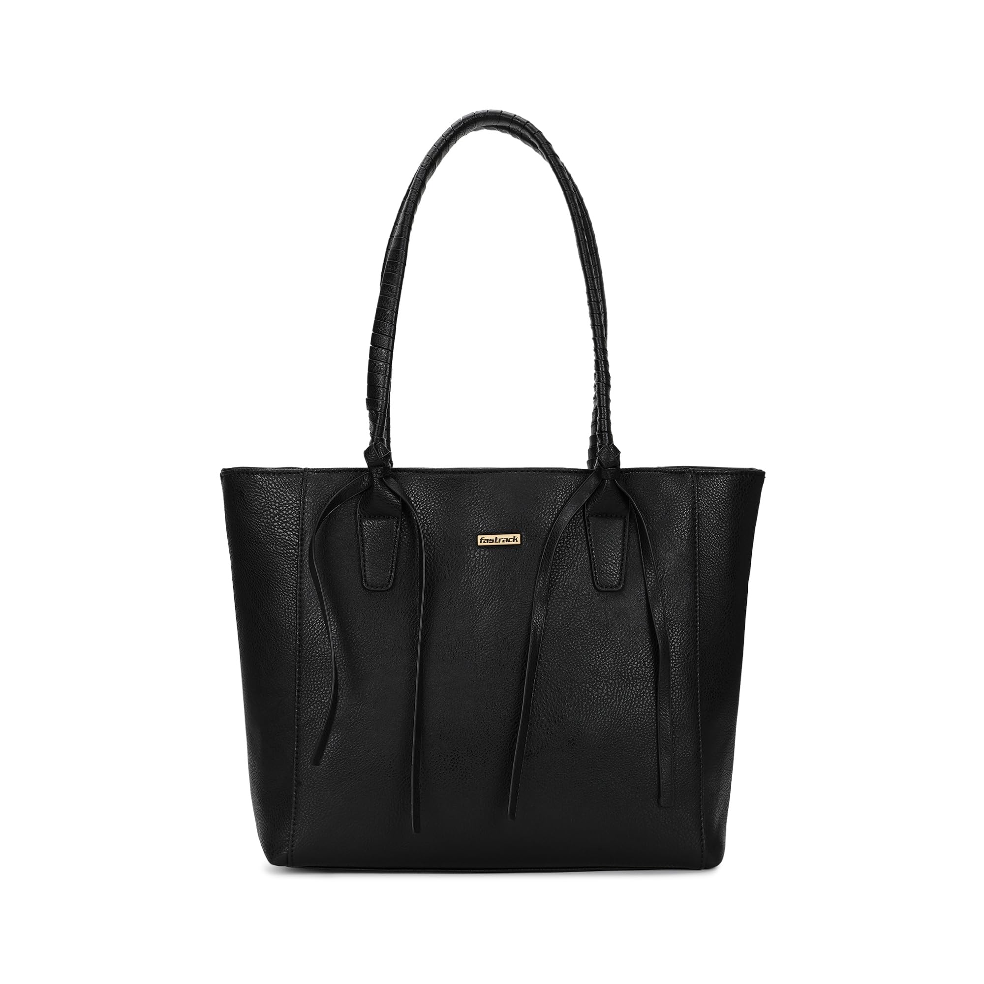 fastrack Women's Tote Bag with Twisted Handles, Tassels & Spacious Zipper Compartment | Fits Upto 15" Laptop | Ladies Purse Handbag | Tote Bags for Casual Carry | Trendy Totes for Office & Daily Use-picture-47