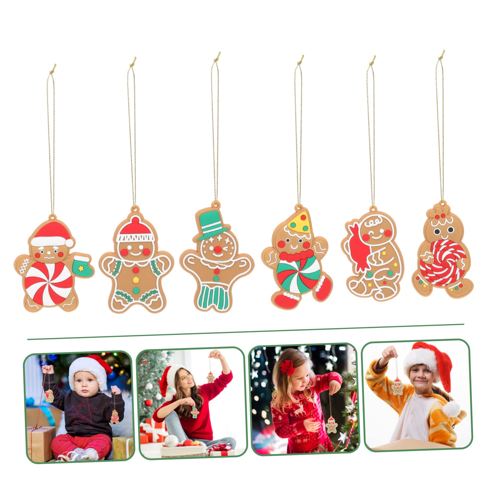 ABOOFAN 48 Pz Decorazione Dell'albero Di Natale Decorazioni Natalizie Ornamento Da Appendere Di Natale Ciondolo Appeso All'albero Di Addobbi Per L'albero Di Arredamento Pvc