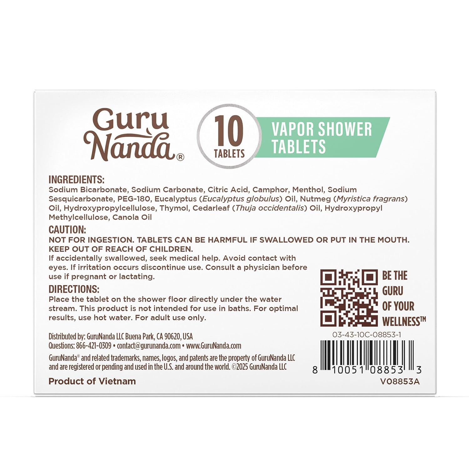 GuruNanda Eucalyptus Vapor Shower Tablets, Clean-Dissolving Aromatherapy Shower Steamers with Eucalyptus & Menthol, Promotes Relaxation, Ideal for Gifting, 10 Count - Image 9