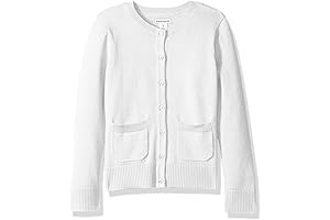 Toddler White Cardigans Sweater: Timeless Style for Little Princesses