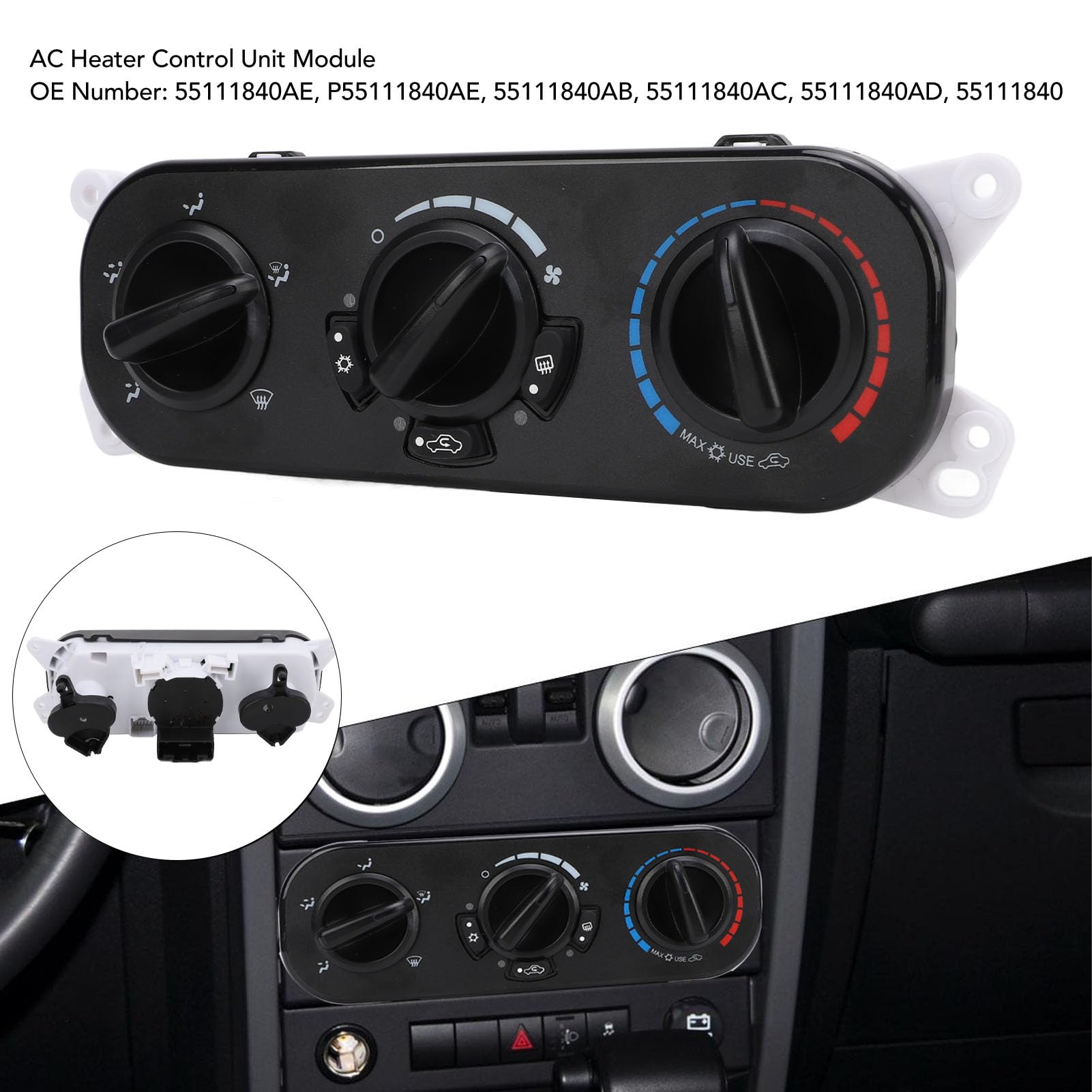 Módulo de Control del Aire Acondicionado, Interruptor de CA, para Automóvil