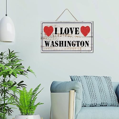 Miniatura 6 de Autravelco Letrero rústico de madera establecida con texto en inglés I LOVE Texas Home Decor Sign Country USA America Map Gift Wall Art - Placa de