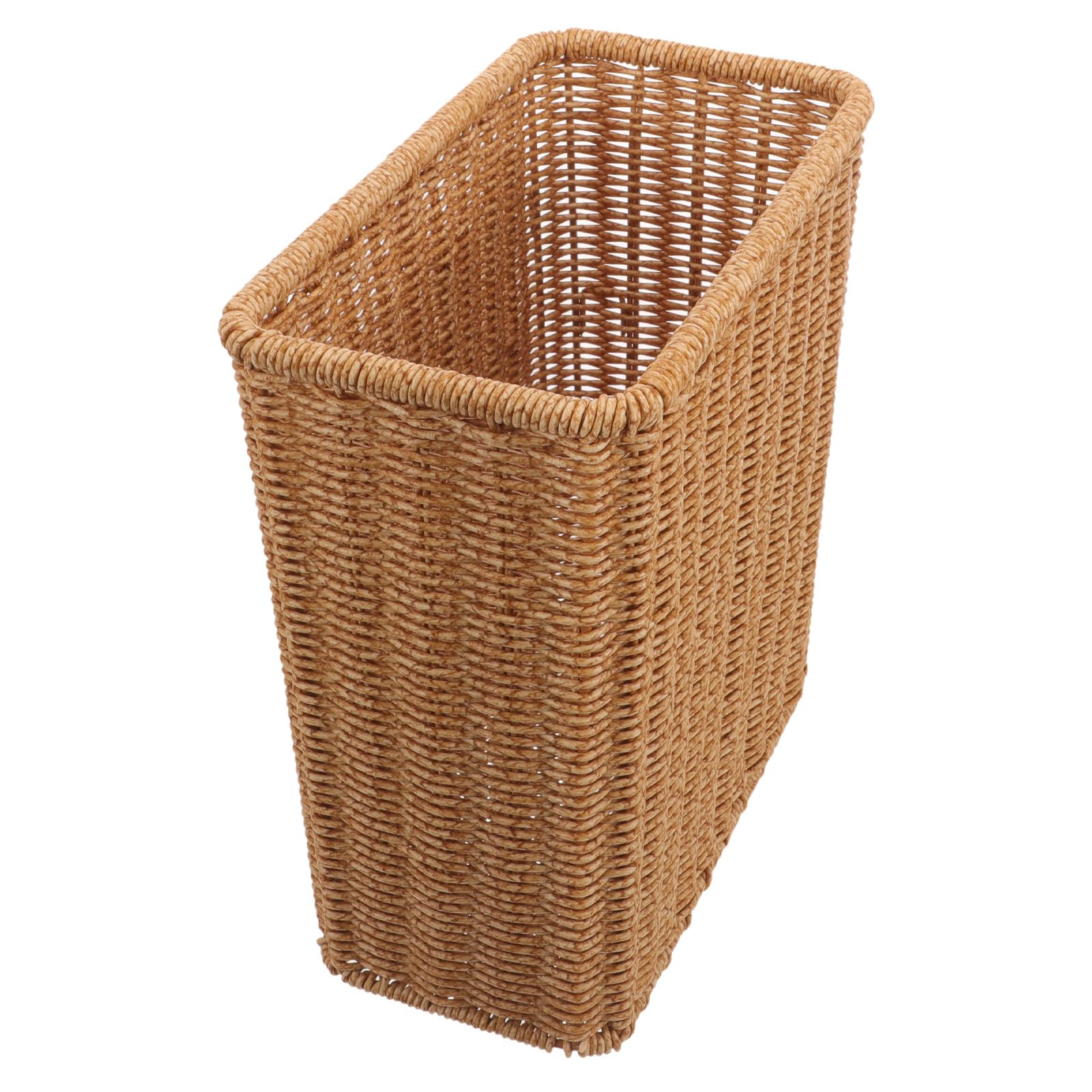 COLLBATH Papelera de Basura Tejida para Baño y Dormitorio Cesto Multifuncional de 10.82X10.43X5.70 Pulgadas para Almacenamiento en Espacios Reducidos