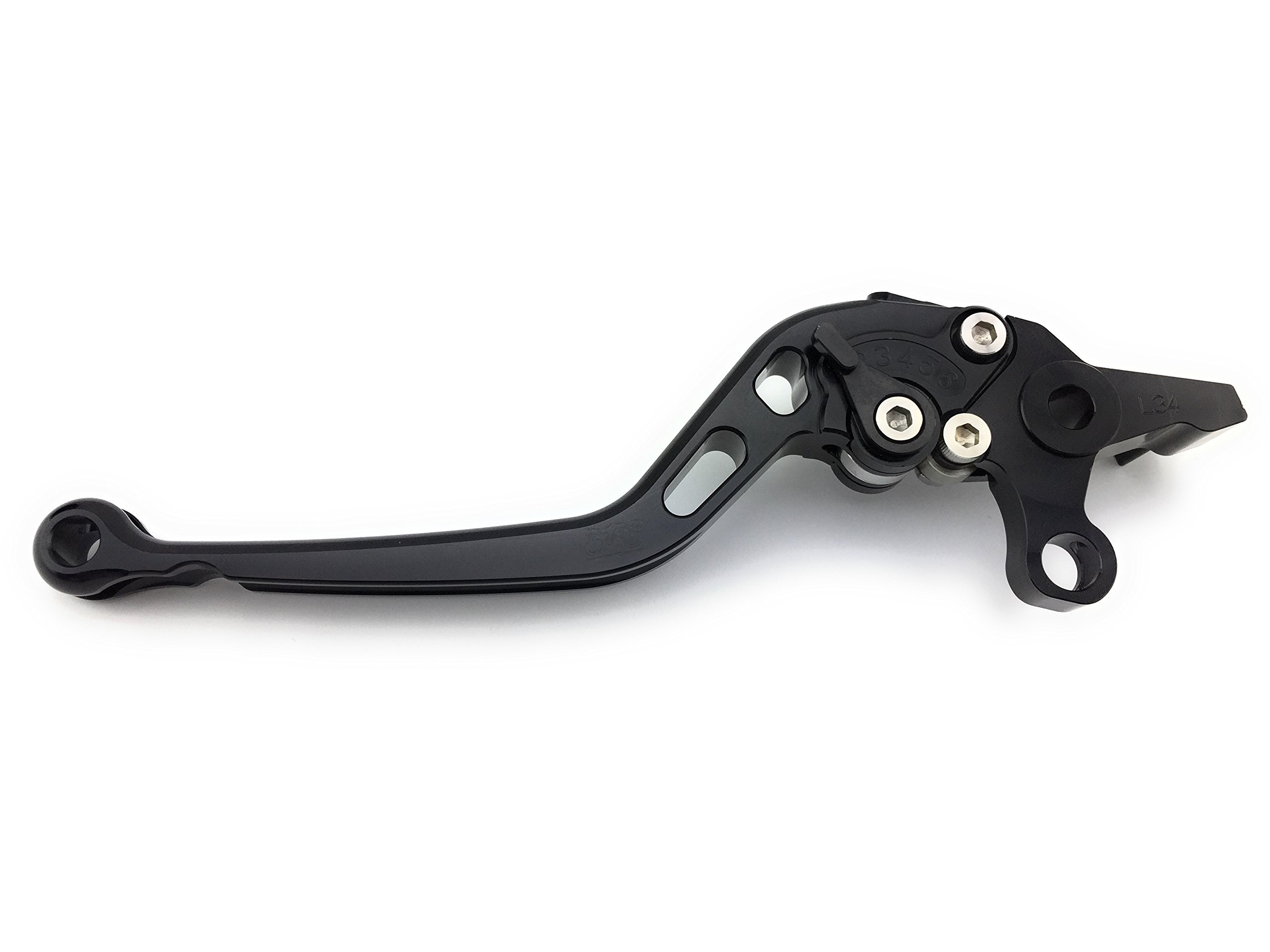 avdb-moto Paire de leviers longs compatible avec Burgman 650 2005-2018 (Noir/Noir)