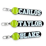 Custom Sports Keychain – Personalized Name Key Chain, Sport Bag Tag, Gift for Players & Fans, Customized Bag Charm