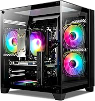 WIWB Prebuilt Gaming PC: Ryzen 7 5700X, RTX 4060 8GB, 16GB DDR4 RAM, 1TB NVMe SSD - 1440p Tower for Gaming & Streaming