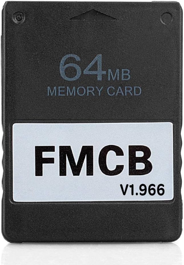 2023 Upgraded Free McBoot FMCB 1.966 PS2 Memory Card 64MB for Playstation 2 PS2,Just Plug and Play, Help You to Start Games on Your Hard Disk or USB Disk