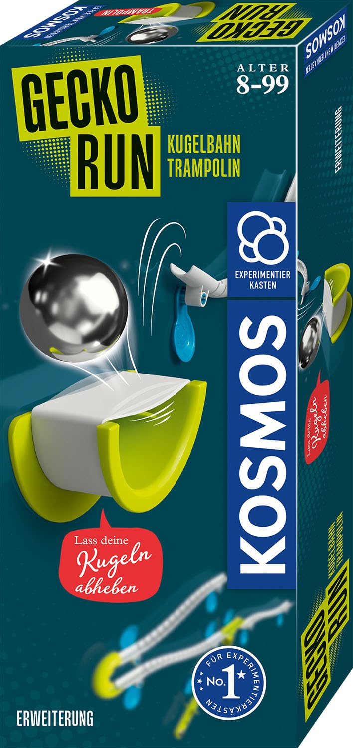 Kosmos Gecko Run Trampolin-Erweiterung, Marble Run Game for Kids & Teens