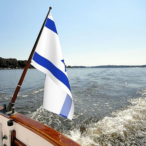 Miniatura 9 de Bandera de Israel de 3 x 5 pies con ojales de latón  Bandera nacional israelí grande para exteriores, banderas israelíes de colores vivos con doble