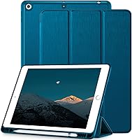 Vista 19 de Mastten - Funda compatible con iPad de 9ª/8ª/7ª generación, para iPad de 10.2 pulgadas con soporte para lápiz, funda inteligente con soporte de TPU