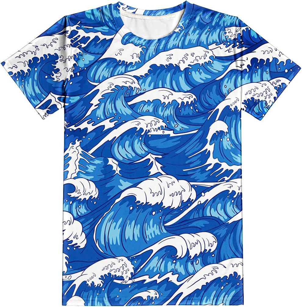 Boys Girls 3D Graphic Shirts Novelty Kids T-Shirt Crewneck Summer Short Sleeve Top Tees for 6-16 Years