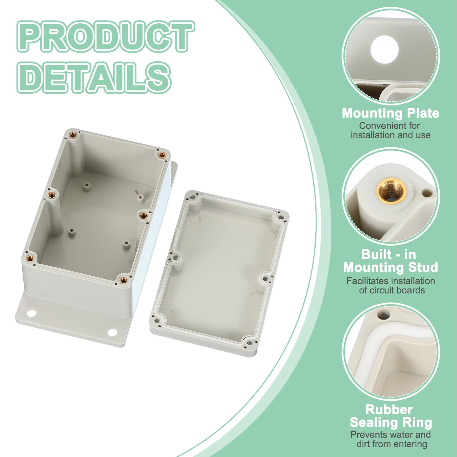 PATIKIL 120x81x65mm Junction Box - Image 3