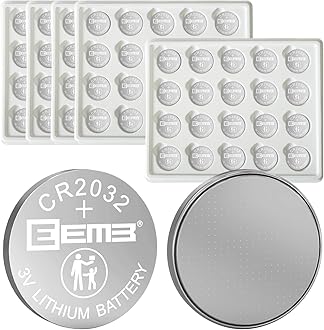 EEMB 100PCS CR2032 Li-MnO2 Non-Rechargeable Lithium Battery 3V Button Coin Cell Battery Trusted Quality 210mAh UL Certified Single Use Battery DO NOT CHARGE BATTERY