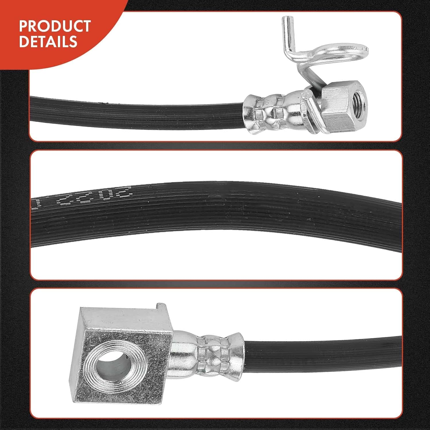 A-Premium Rear Outer Side Brake Hydraulic Hose Compatible with Ford Models - F-150 F150 2010 2011 - Pack of 2