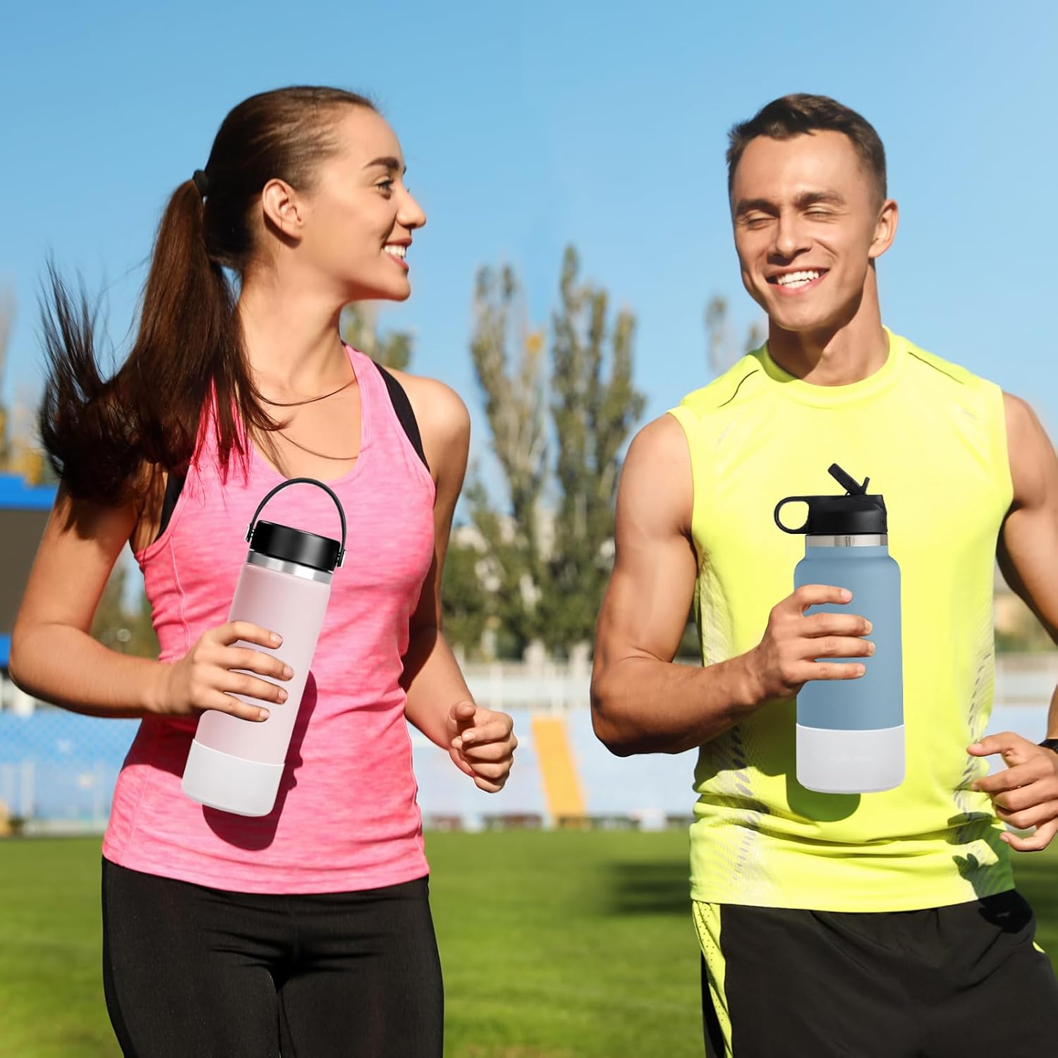 2pc Protective Silicone Boot Bumper for Hydro Flask Wide Mouth, Silicone Base Sleeve for Hydro Water Bottle and Other Brand Water Bottle accessories(Boot size: 3.56inch Bottom Diameter) - Image 6