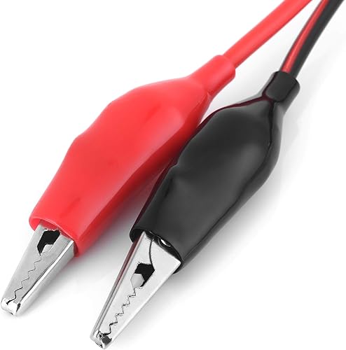 Miniatura 4 de Jtron Cable de extensión de enchufe para encendedor de cigarrillos con clip de cocodrilo pequeño 15AWG núcleo de alambre de cobre Max 15A 12V24V