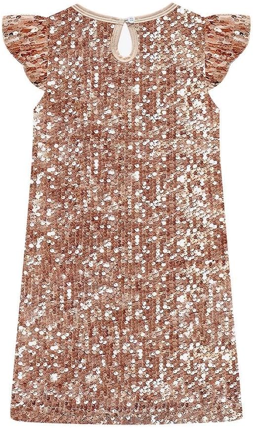 Dressy Daisy Girls 2T-12 Sequin Party Dress Sparkling A-Line Outfit for Kids Birthday Wedding Pageant Stage Show