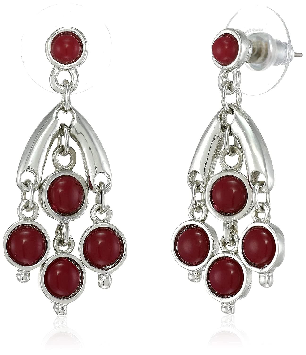 Estele Rhodium Plated Fancy dangle Drop Earrings for Women (B095CMZPSQ) Amazon Price History, Amazon Price Tracker