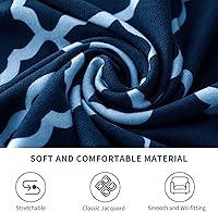 Vista 9 de Eco-Ancheng Funda para silla Wingback, 2 piezas, respaldo de ala, fundas de elastano para sillón con respaldo de ala, fundas para sillón con parte