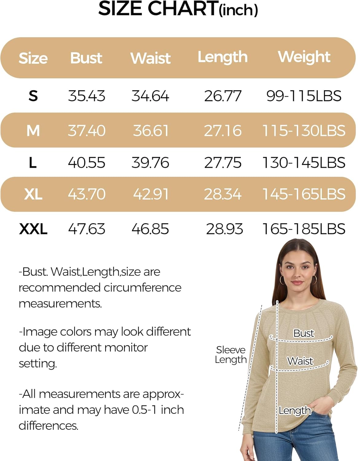 AURUZA Blouses for Women Dressy Casual Long Sleeve Shirts Tunic Tops Pletead Blouse Loose Dressy Tshirts Crew Neck Outfit - Image 7