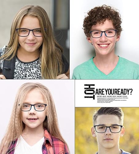Miniatura 5 de Outray Gafas de bloqueo de luz azul para adolescentes, antifatiga ocular, protección UV, gafas para juegos de computadora de 7 a 15 años