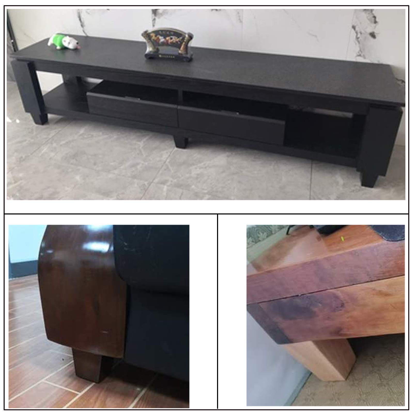 Zestaw 4 nóżek do mebli z litego drewna, zamiennik sofy, łóżka z połowy XX wieku, szafki, komody, kanapy, fotela, krzesła, ze śrubami (m106 cm)