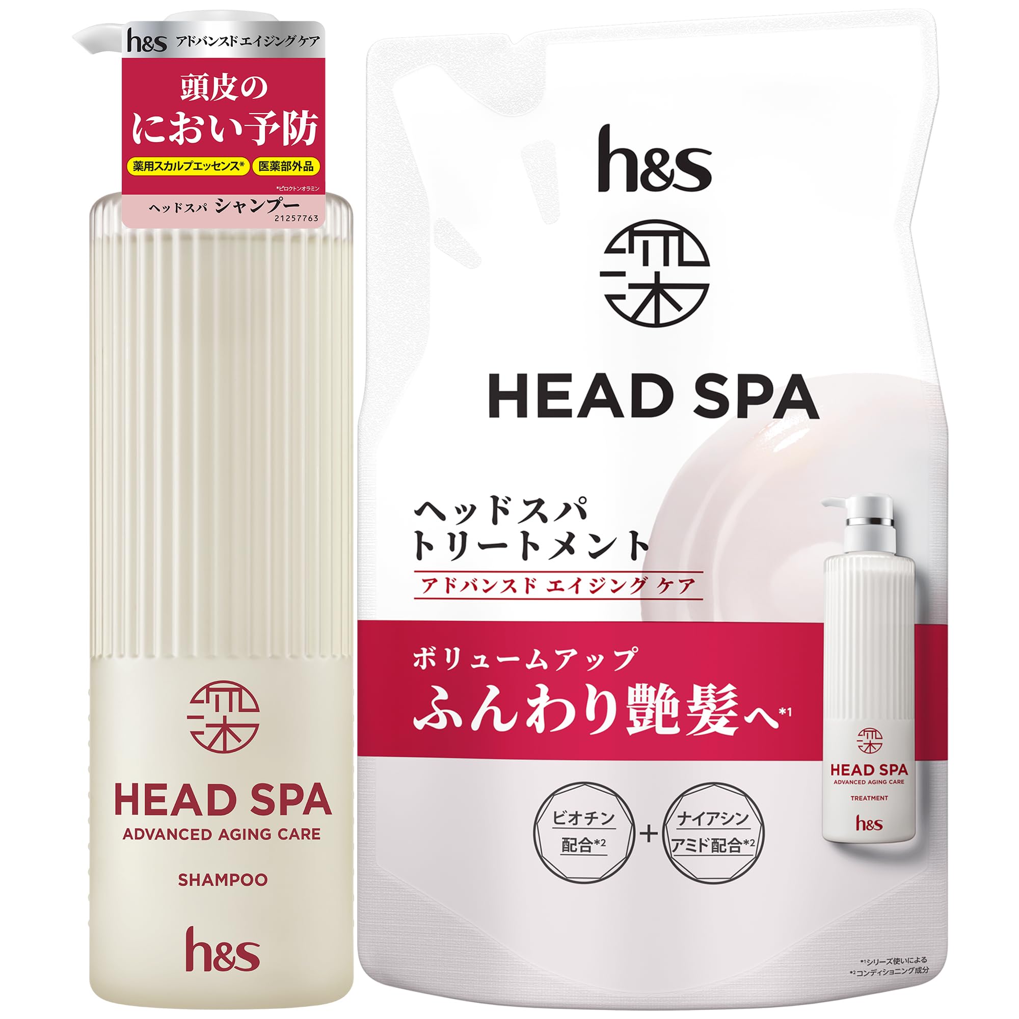 Amazon | h&s 深ヘッドスパ アドバンスドエイジングケア シャンプー