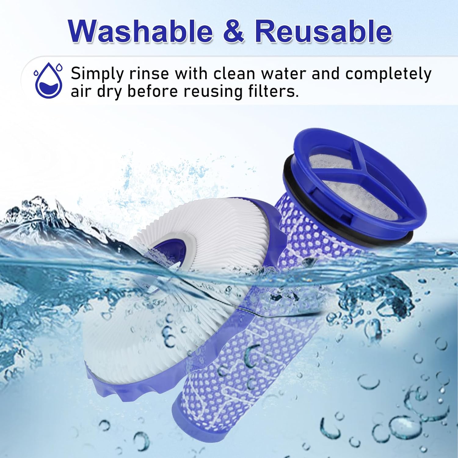 DC50 Brush Roller and Fiter Replacement Compatible With Dyson DC50 Animal Multi Floor Complete Vacuum, Filters Brush Kit, Compare to Part 965081-01 965080-01 964705-01