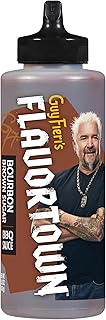 Guy Fieri's Flavortown Bourbon Brown Sugar BBQ Sauce - Sweet & Smoky Barbecue Sauce, Use for Chicken Wings, Ribs, Burgers, & More - 15.2 Ounce Bottle (Pack of 1)