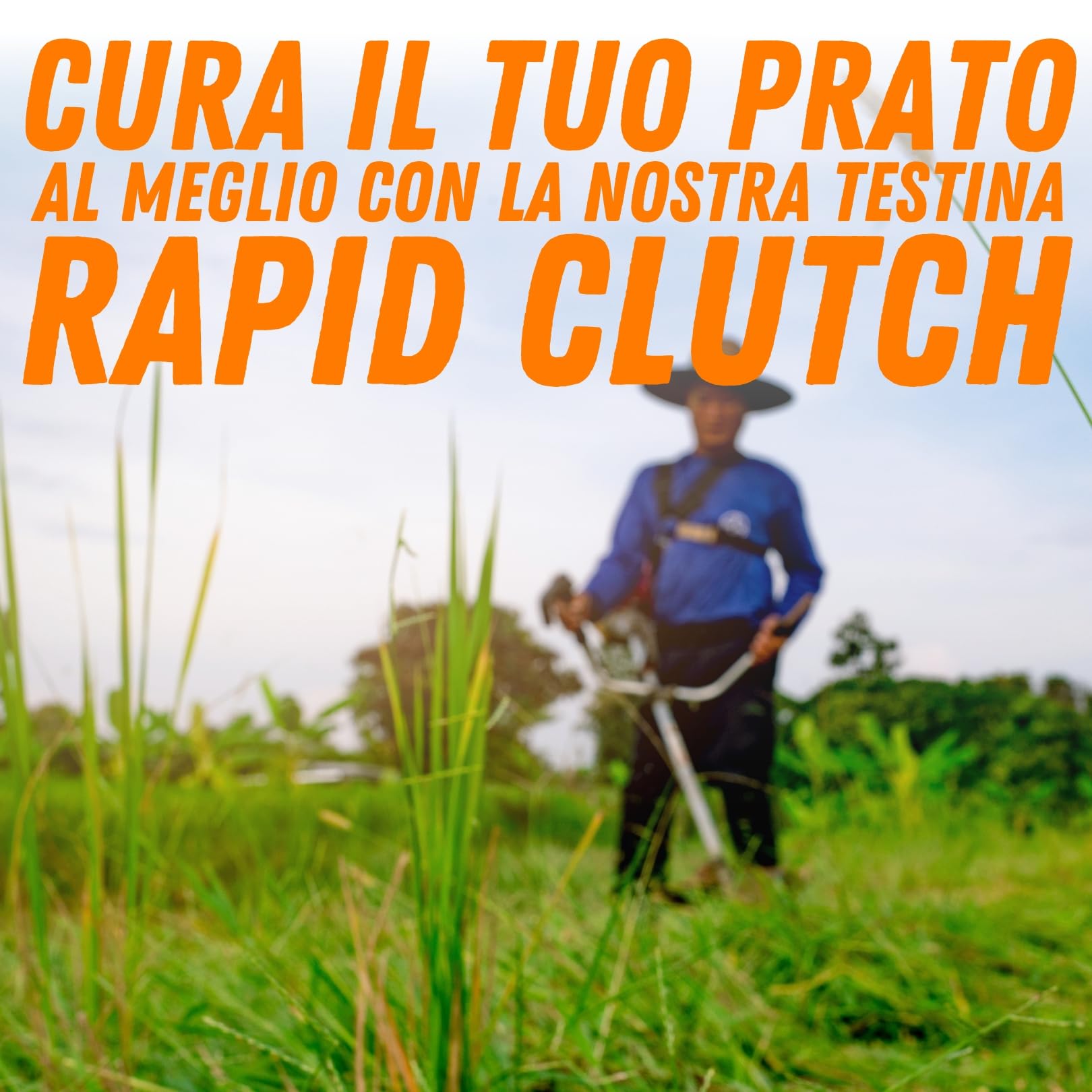 Mastertec Testina Decespugliatore Rapid Clutch 3, Testina Decespugliatore Universale Professionale in Alluminio CNC, Compatibile con Modelli a Scoppio, Elettrico e Batteria