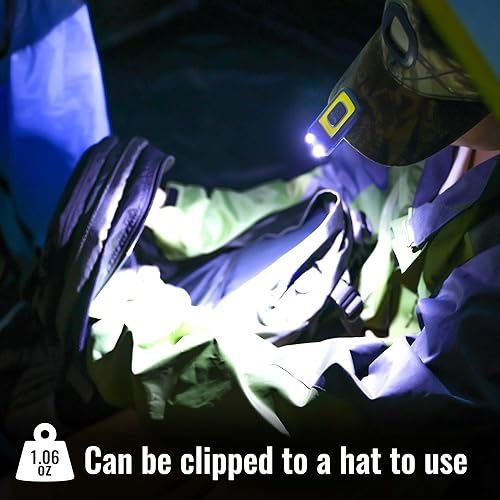 Miniatura 7 de EGUKU Luz de correr, paquete de 2 luces de correr con clip para corredores por la noche, 5 modos de luz, luces LED recargables por USB, luces LED