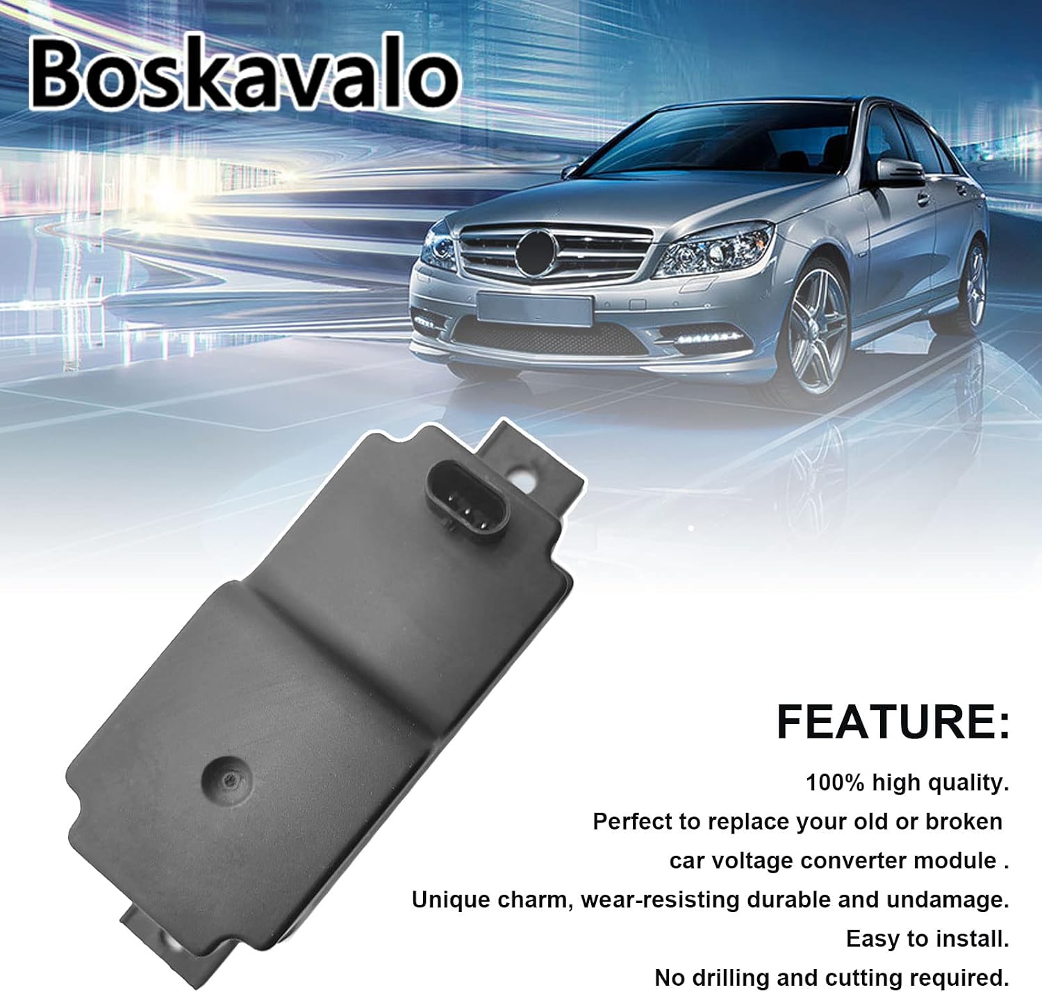 2059053414 Voltage Converter Module Compatible for Benz C180 Base C300 C43 E400 GLC250 S500 S65 2059052809 2054400073
