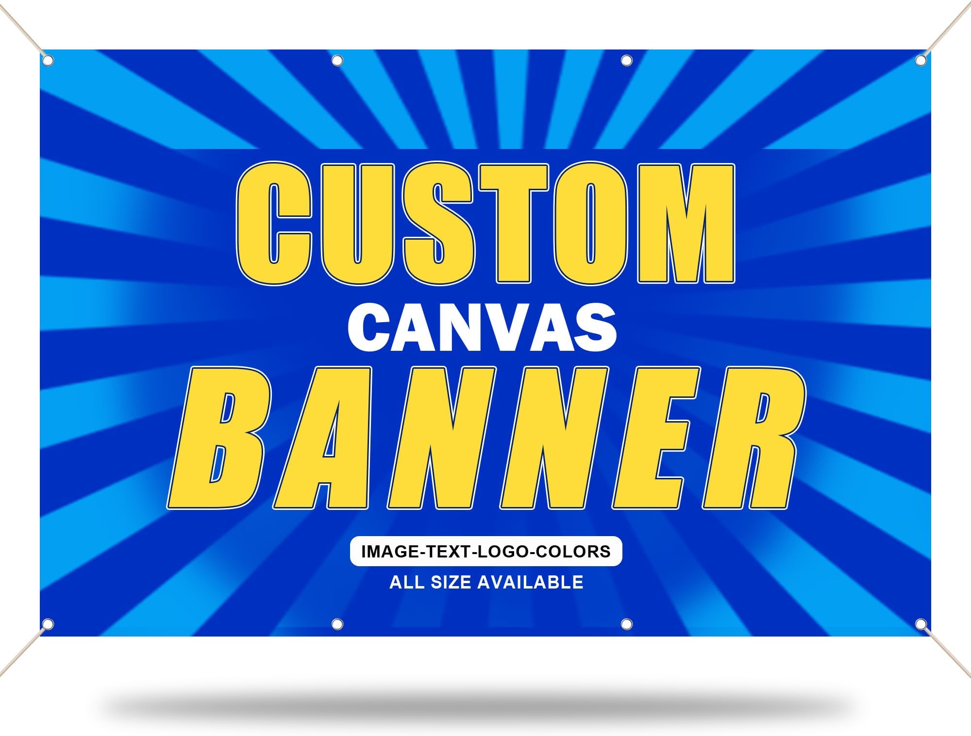 Personalized Custom Banner Canvas Prints Indoor or Outdoor Customized Poster for Business Event Birthday,Happy Birthday,Graduation,Party Decoration