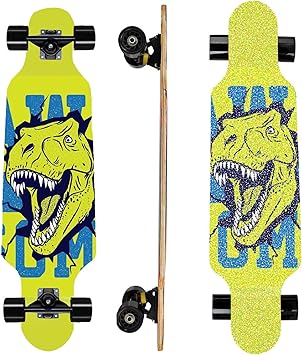 31" Longboard 7 Layers Skateboard Pro Complete Cruiser for Cruising, Carving, Free-Style and Downhill with T-Tool