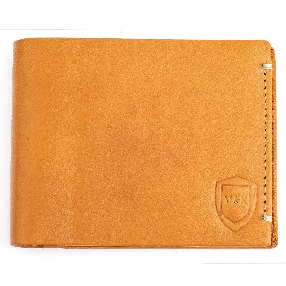 MONKS & KNIGHTSBi Fold Slim & Light Weight Leather Men's Stylish Casual Wallet Purse with Card Holder Compartment (DDBR)